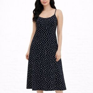 Brandy Melville Blue Micro Floral Spaghetti Strap Midi Dress Size 3 / XS